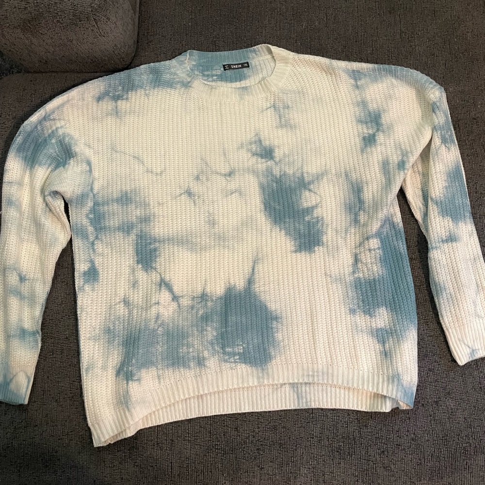 shein tie dye sweater XL